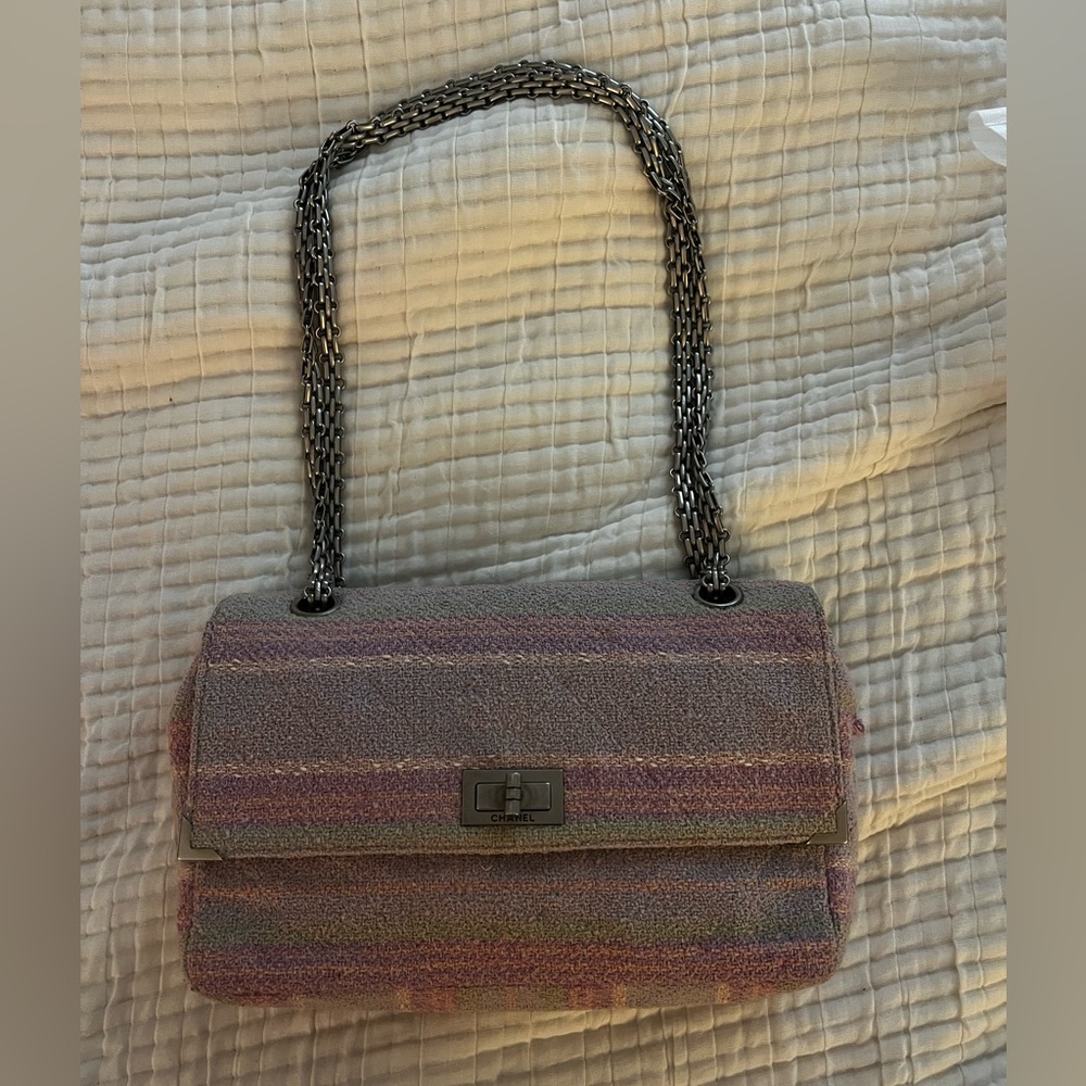 Authentic Chanel Tweed Reissue 225 Bag